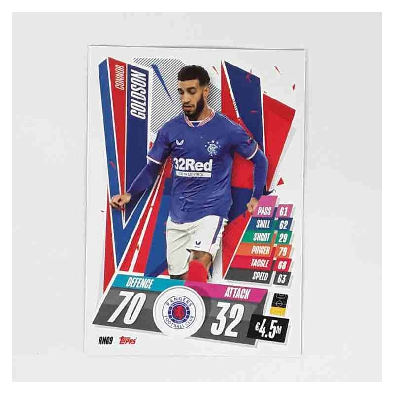 Match Attax Champions League Topps 2020 Connor Goldson Rangers FC RNG9