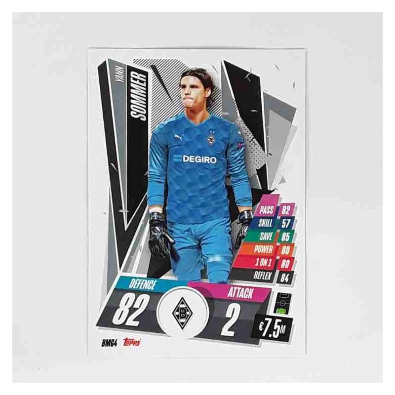 Match Attax Champions League Topps 2020 Yann Sommer VfL Borussia Mönchengladbach BMG4