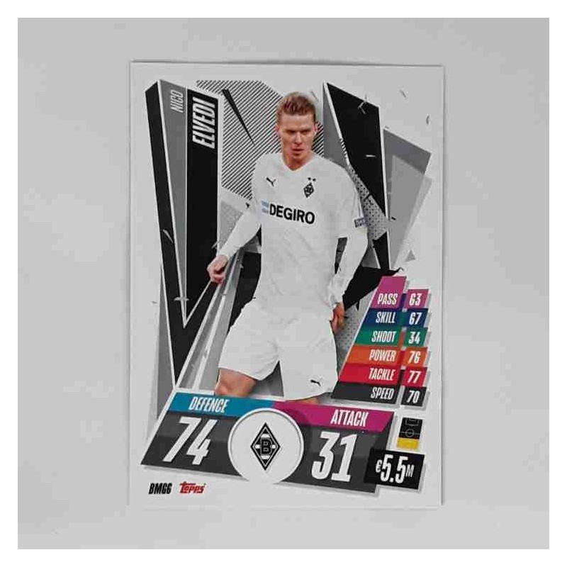 Match Attax Champions League Topps 2020 Nico Elvedi VfL Borussia Mönchengladbach BMG6