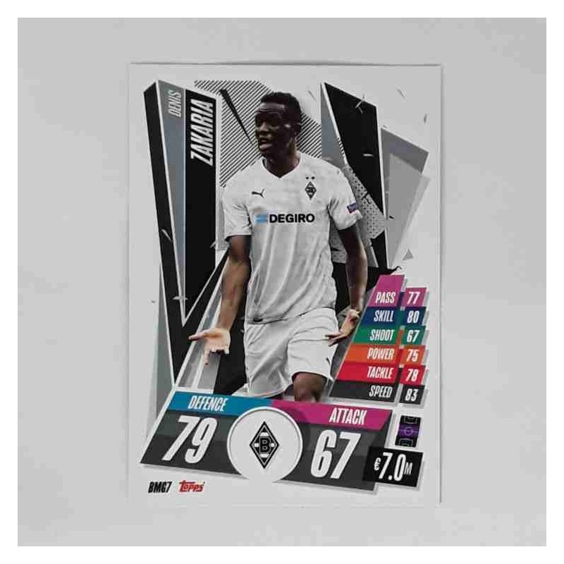 Match Attax Champions League Topps 2020 Denis Zakaria VfL Borussia Mönchengladbach BMG7