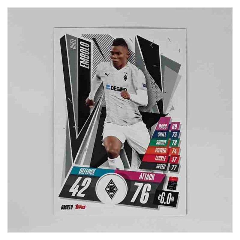 Match Attax Champions League Topps 2020 Breel Embolo VfL Borussia Mönchengladbach BMG10