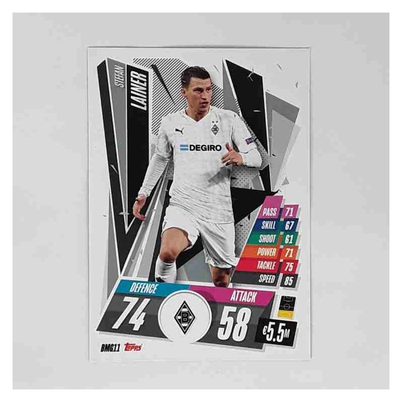 Match Attax Champions League Topps 2020 Stefan Lainer VfL Borussia Mönchengladbach BMG11