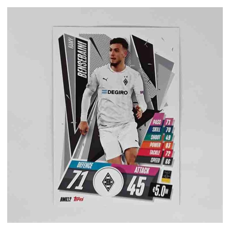 Match Attax Champions League Topps 2020 Ramy Bensebaini VfL Borussia Mönchengladbach BMG12