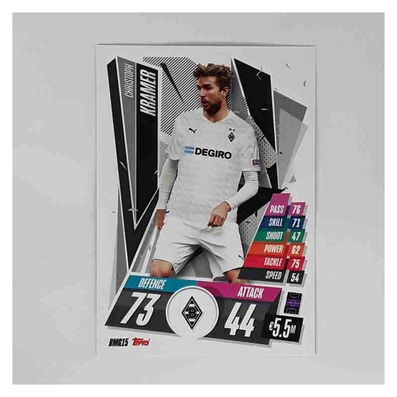 Match Attax Champions League Topps 2020 Christoph Kramer VfL Borussia Mönchengladbach BMG15