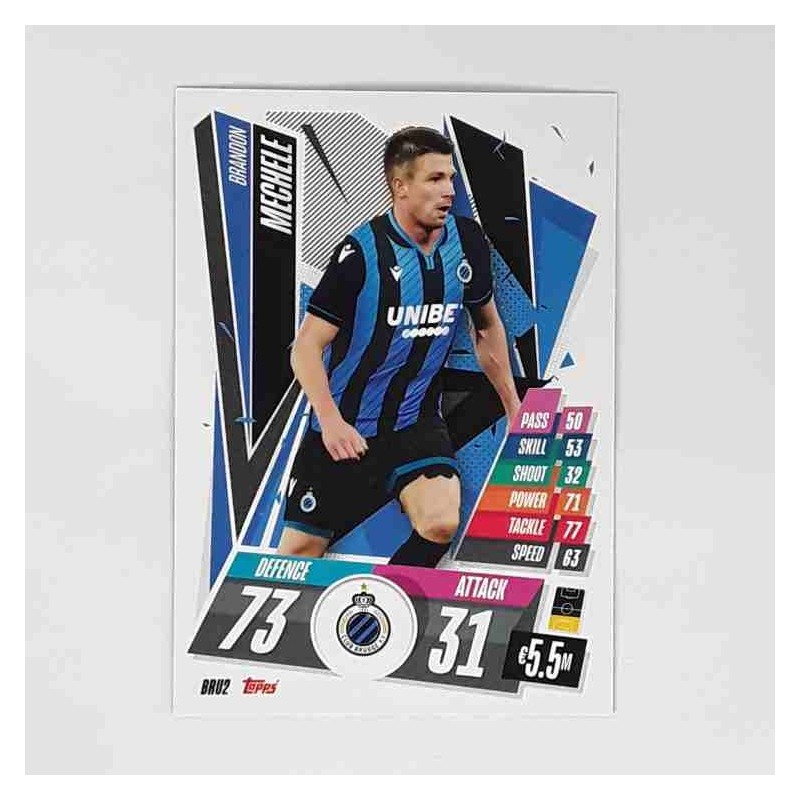 Match Attax Champions League Topps 2020 Brandon Mechele Club Brugge BRU2