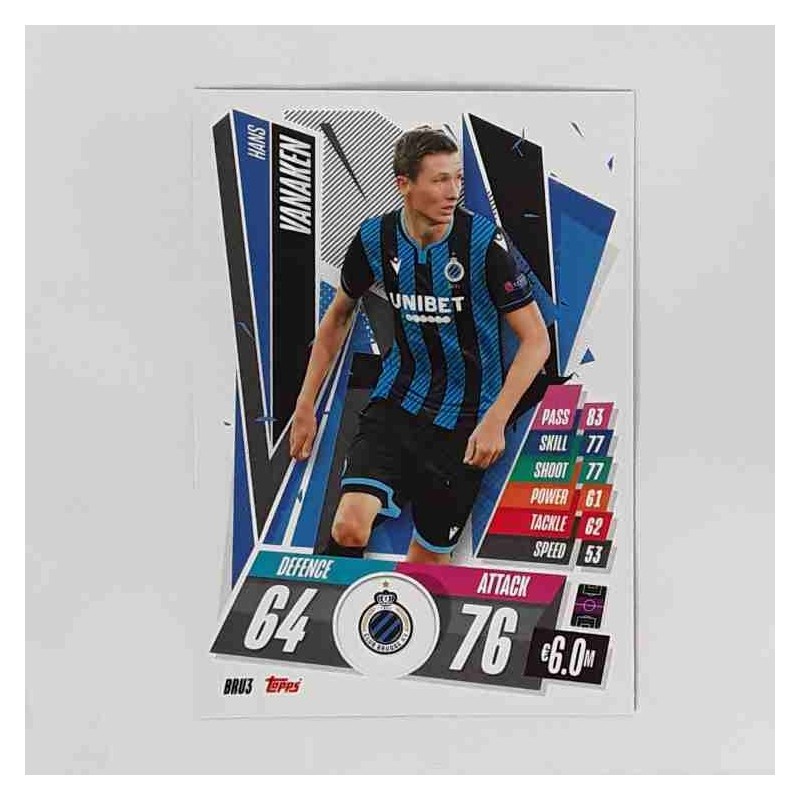 Match Attax Champions League Topps 2020 Hans Vanaken Club Brugge BRU3