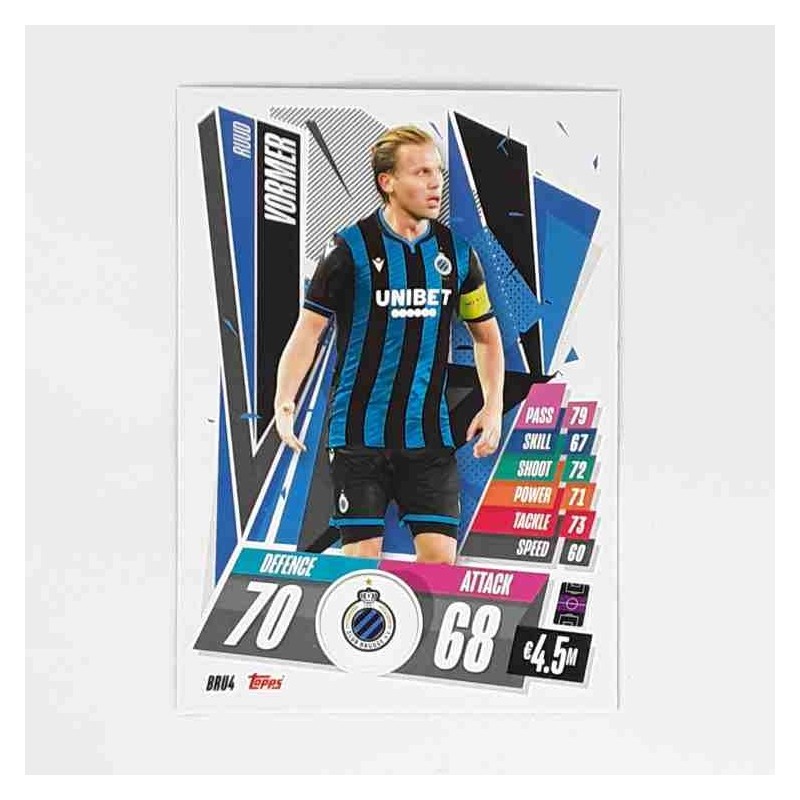 Match Attax Champions League Topps 2020 Ruud Vormer Club Brugge BRU4