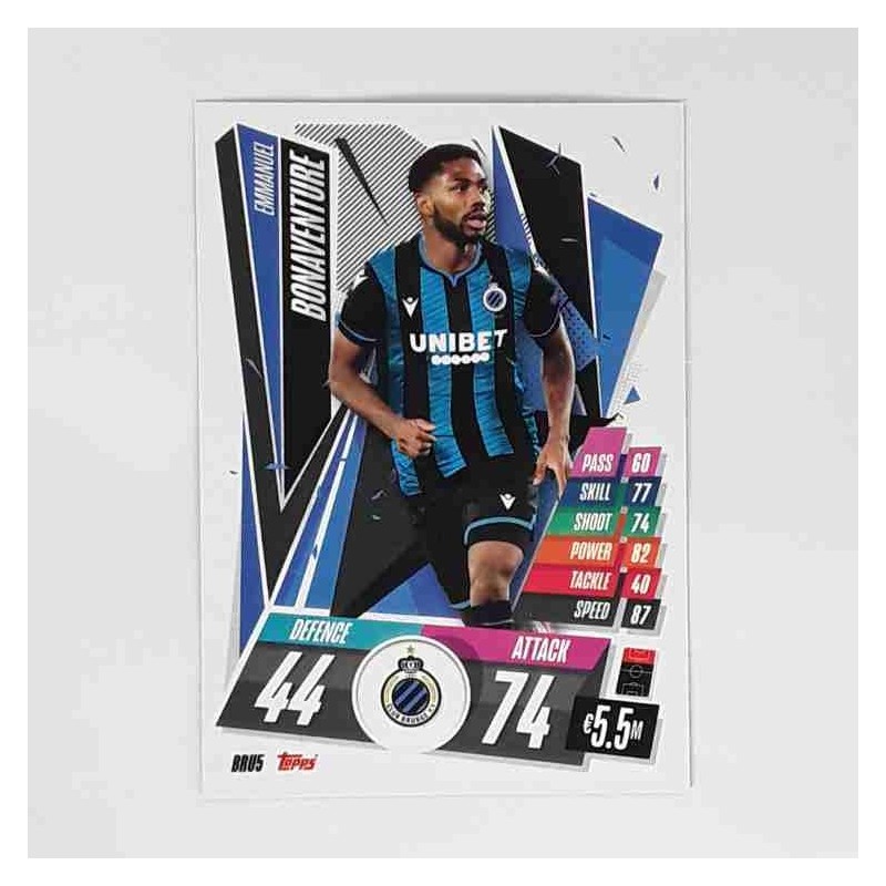 Match Attax Champions League Topps 2020 Emmanuel Bonaventure Club Brugge BRU5