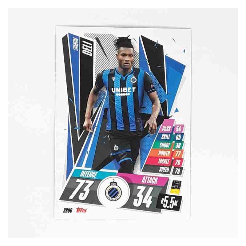 Match Attax Champions League Topps 2020 Simon Deli Club Brugge BRU6