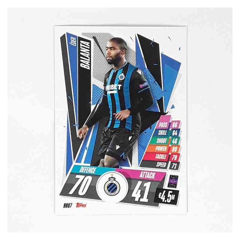 Match Attax Champions League Topps 2020 Éder Balanta Club Brugge BRU7