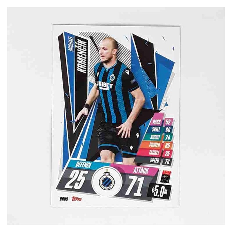 Match Attax Champions League Topps 2020 Michael Krmenčík Club Brugge BRU9