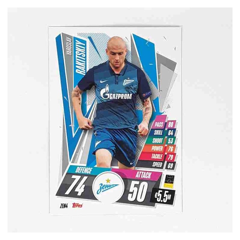 Match Attax Champions League Topps 2020 Yaroslav Rakitskiy FC Zenit ZEN4