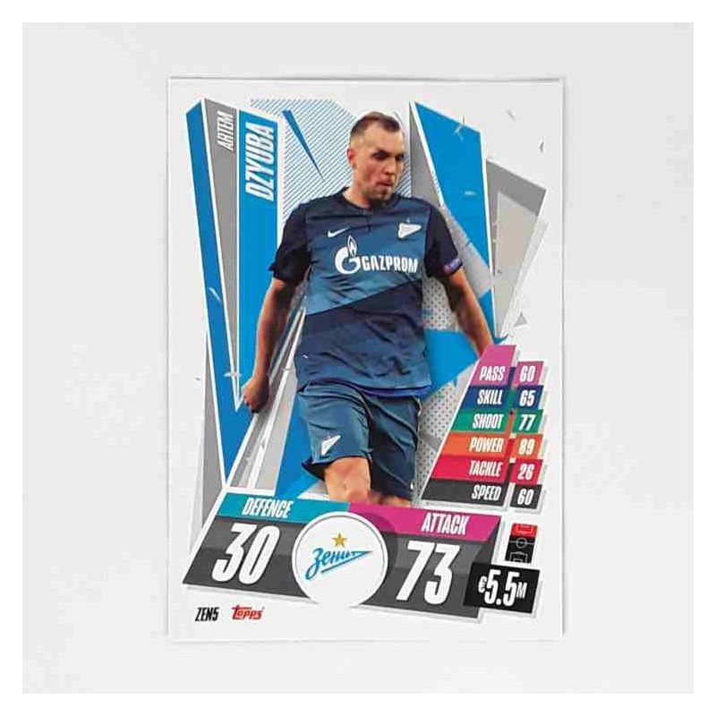 Match Attax Champions League Topps 2020 Artem Dzyuba FC Zenit ZEN5