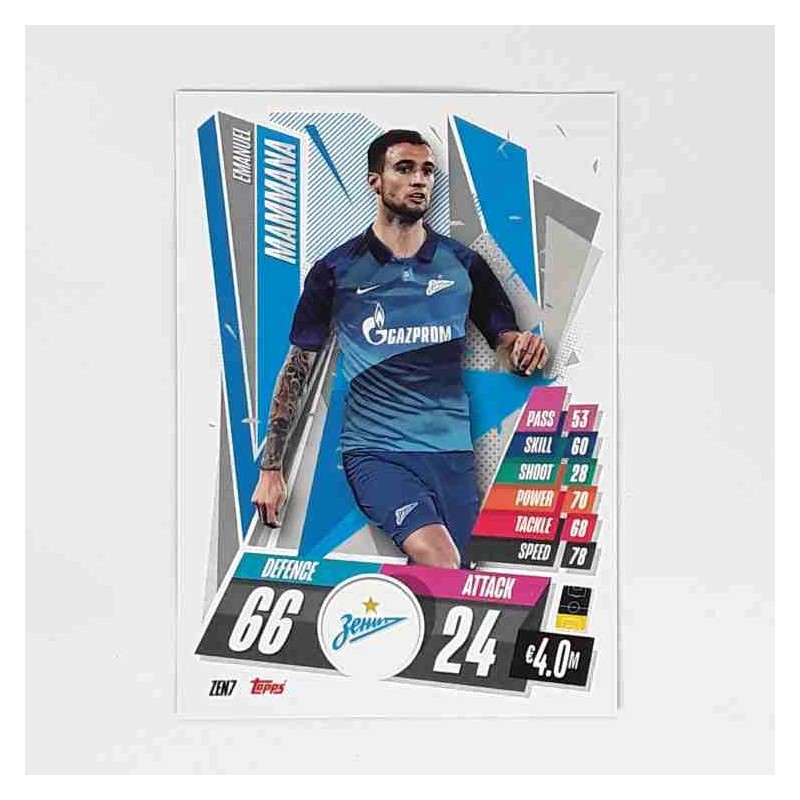 Match Attax Champions League Topps 2020 Emanuel Mammana FC Zenit ZEN7