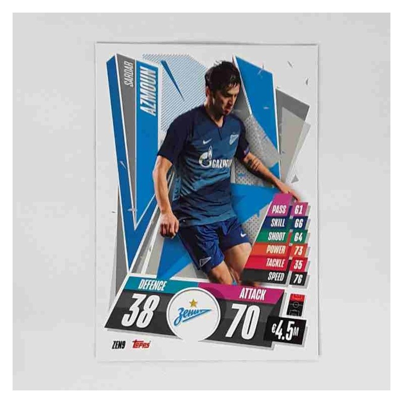 Match Attax Champions League Topps 2020 Sardar Azmoun FC Zenit ZEN9