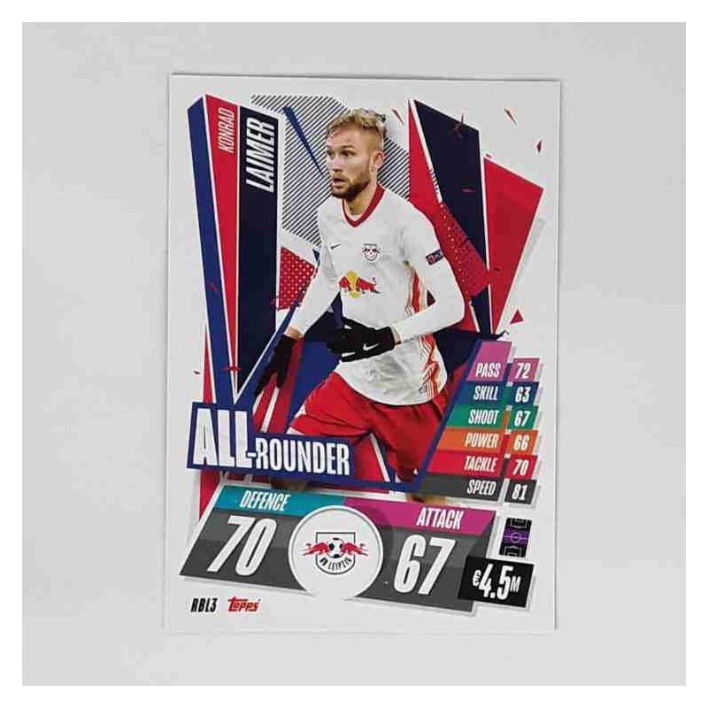 Match Attax Champions League Topps 2020 Konrad Laimer RB Leipzig RBL3