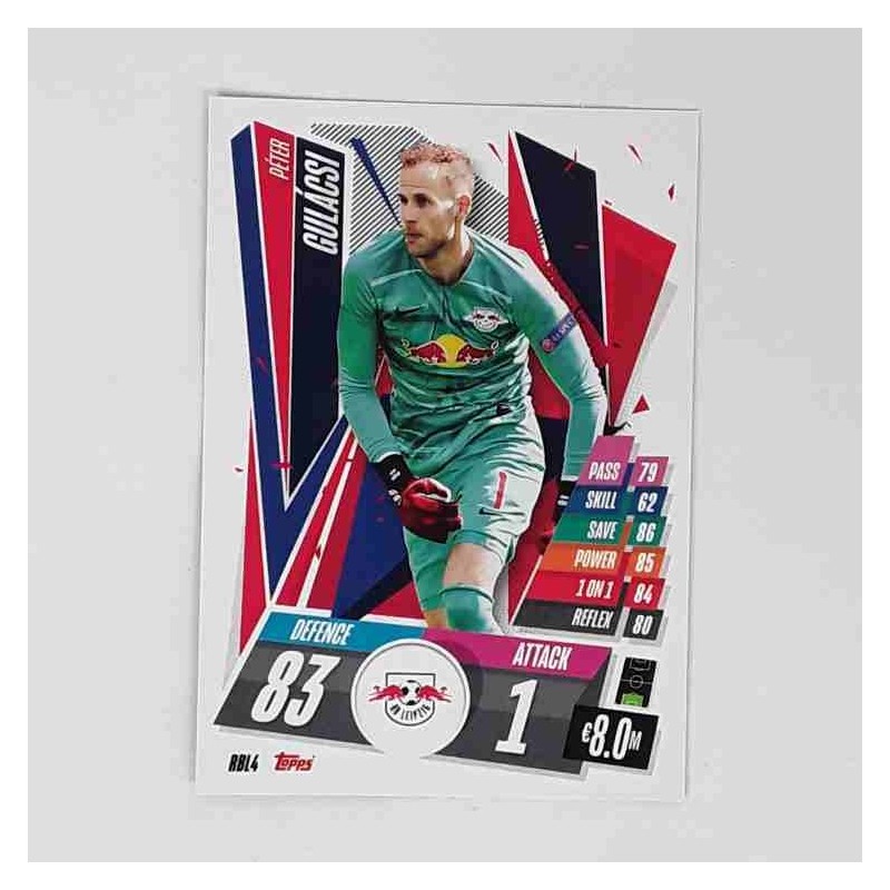 Match Attax Champions League Topps 2020 Péter Gulácsi RB Leipzig RBL4