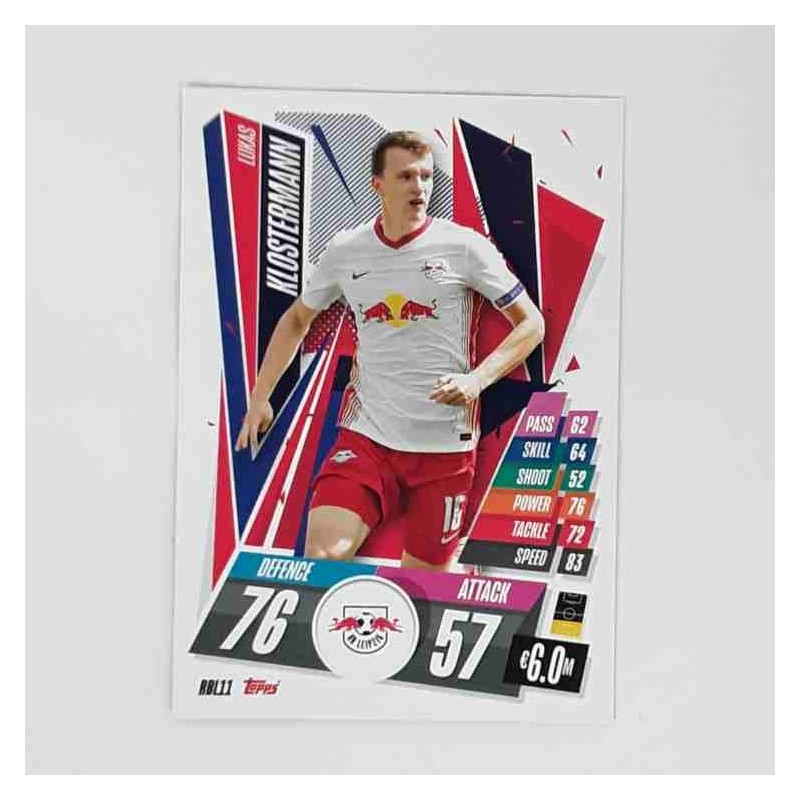 Match Attax Champions League Topps 2020 Lukas Klostermann RB Leipzig RBL11