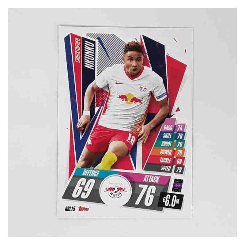 Match Attax Champions League Topps 2020 Christopher Nkunku RB Leipzig RBL15