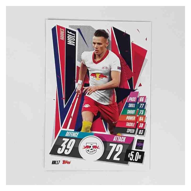 Match Attax Champions League Topps 2020 Hannes Wolf RB Leipzig RBL17