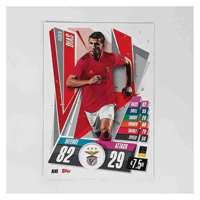 Match Attax Champions League Topps 2020 Rúben Dias SL Benfica BEN5