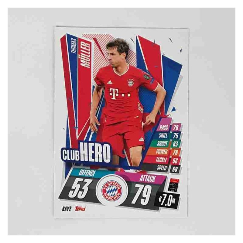 Match Attax Champions League Topps 2020 Thomas Müller FC Bayern München BAY2