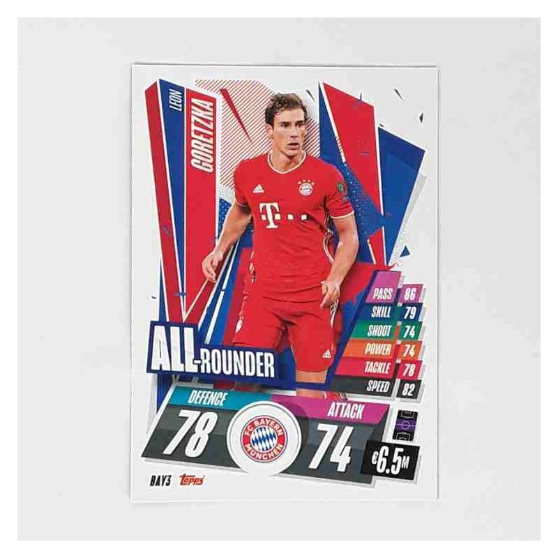 Match Attax Champions League Topps 2020 Leon Goretzka FC Bayern München BAY3