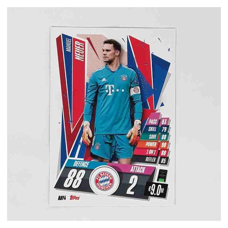 Match Attax Champions League Topps 2020 Manuel Neuer FC Bayern München BAY4