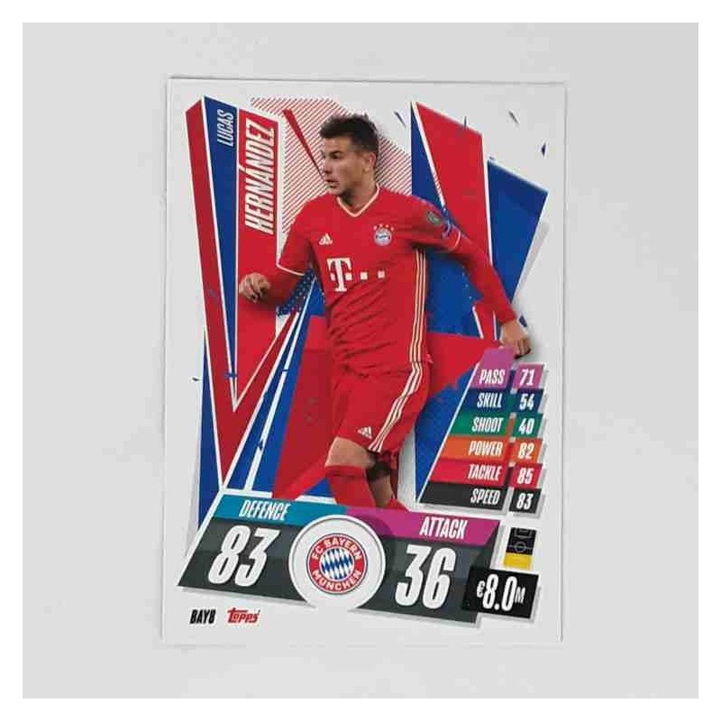 Match Attax Champions League Topps 2020 Lucas Hernández FC Bayern München BAY8