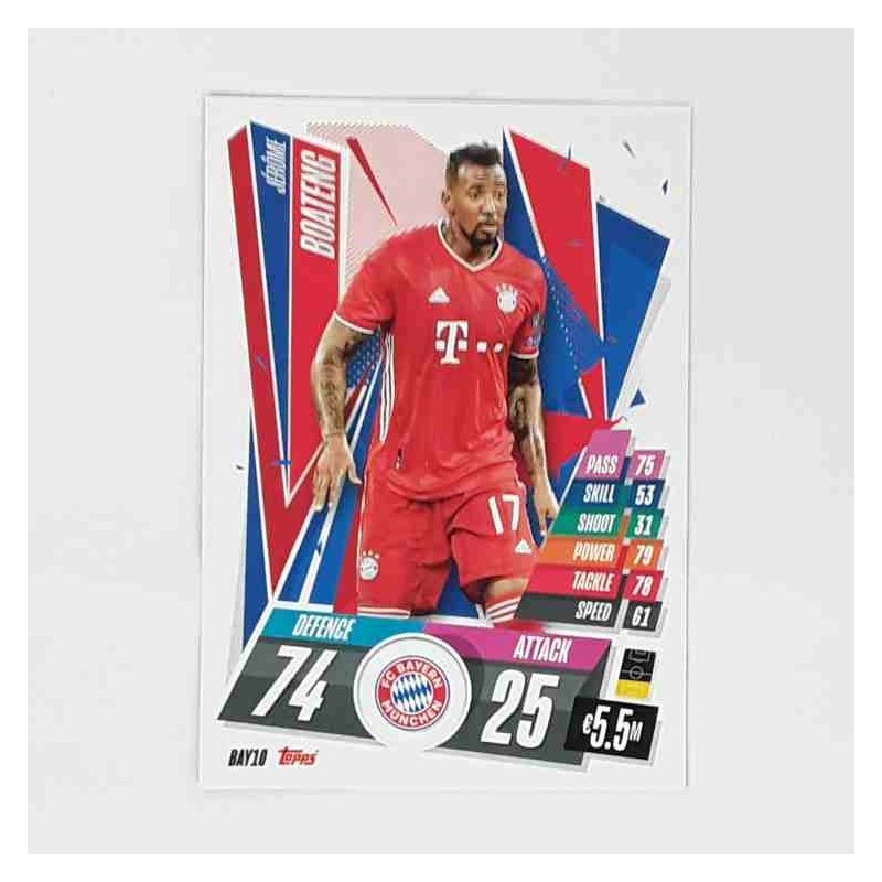 Match Attax Champions League Topps 2020 Jérôme Boateng FC Bayern München BAY10