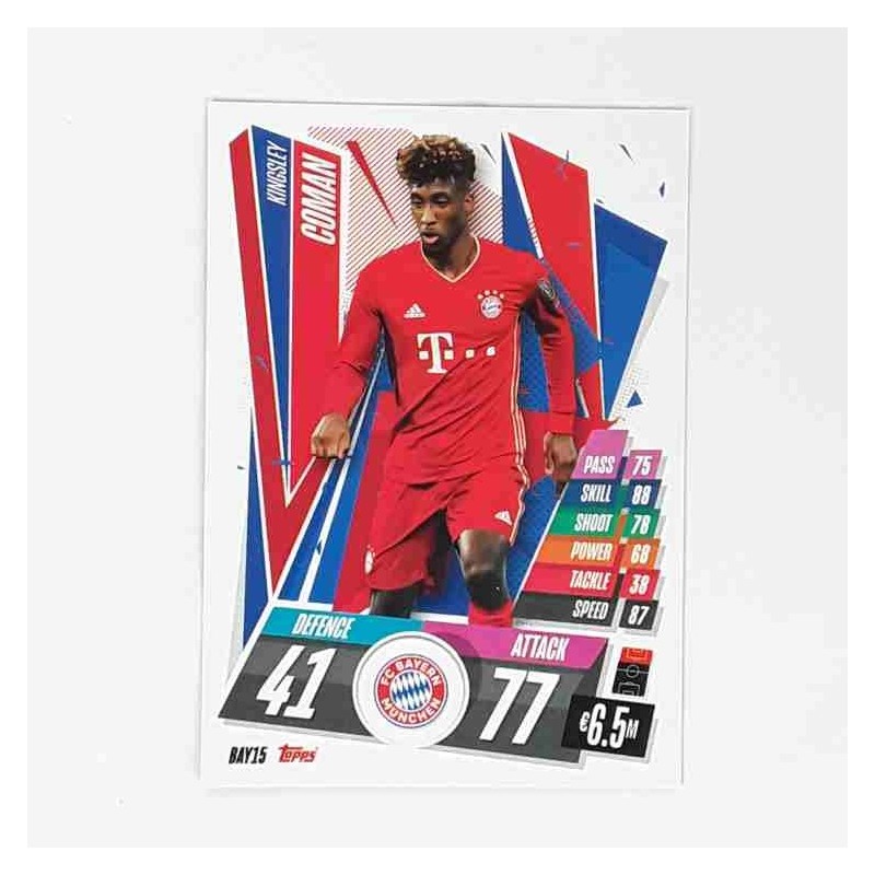 Match Attax Champions League Topps 2020 Kingsley Coman FC Bayern München BAY15