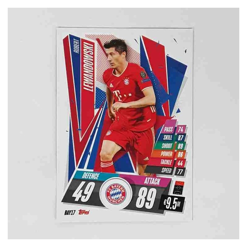 Match Attax Champions League Topps 2020 Robert Lewandowski FC Bayern München BAY17