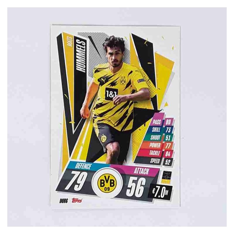 Match Attax Champions League Topps 2020 Mats Hummels Borussia Dortmund DOR6