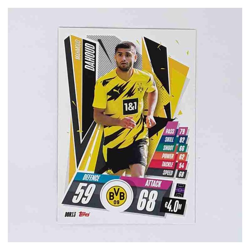 Match Attax Champions League Topps 2020 Mahmoud Dahoud Borussia Dortmund DOR13