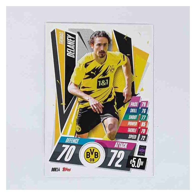 Match Attax Champions League Topps 2020 Thomas Delaney Borussia Dortmund DOR14