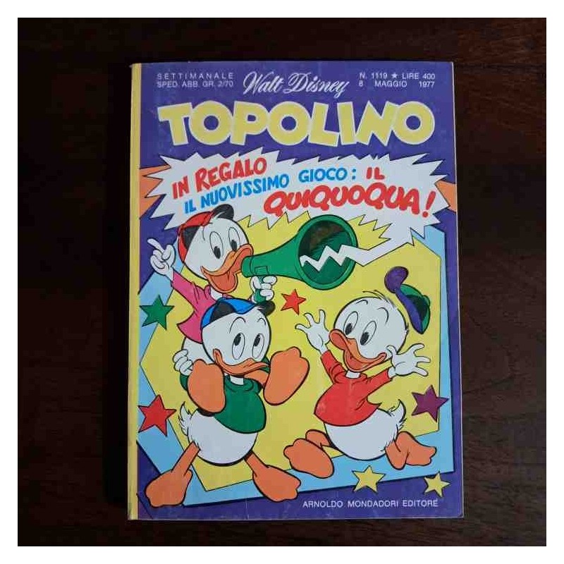 Topolino Libretto n.1119 Walt Disney con bollino