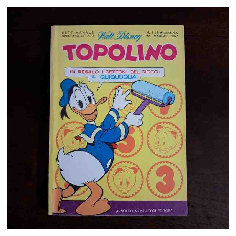 Topolino Libretto n.1121 Walt Disney con bollino