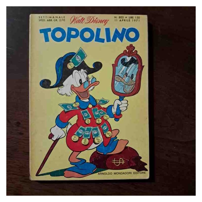 Topolino Libretto n.802 Walt Disney con bollino