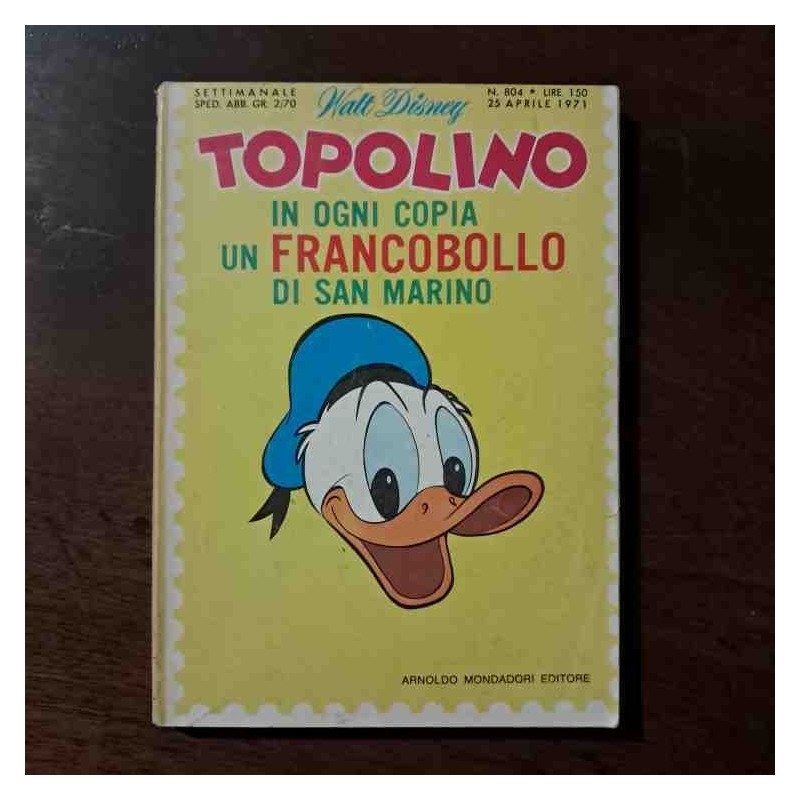 Topolino Libretto n.804 Walt Disney con bollino