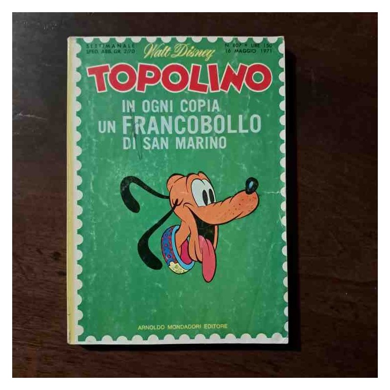 Topolino Libretto n.807 Walt Disney con bollino