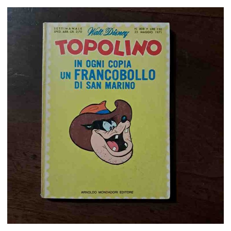 Topolino Libretto n.808 Walt Disney con cedola