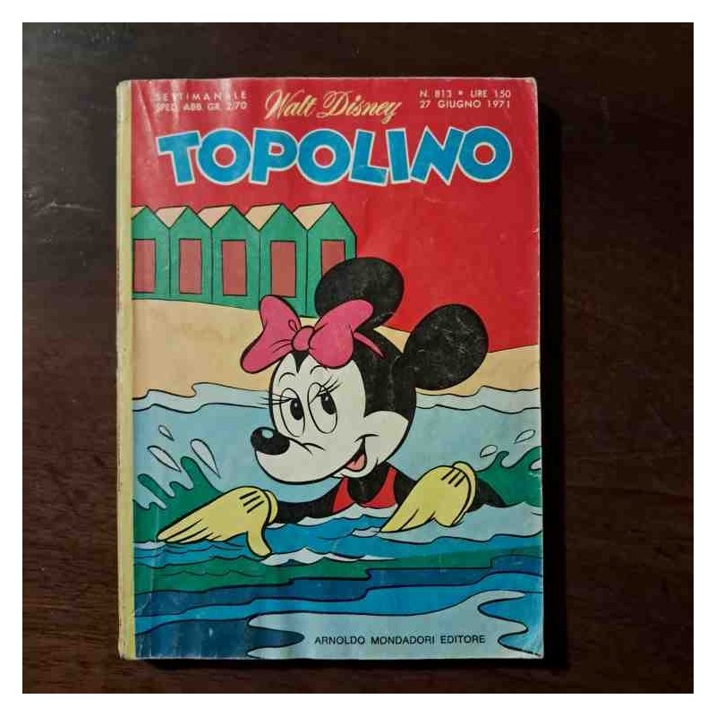 Topolino Libretto n.813 Walt Disney con bollino e cedola