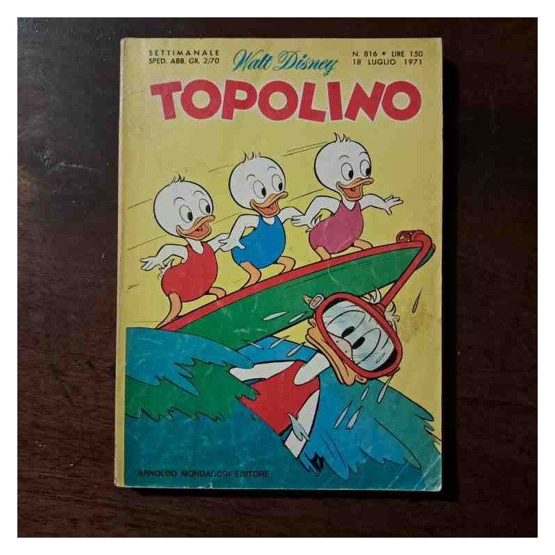 Topolino Libretto n.816 Walt Disney con bollino