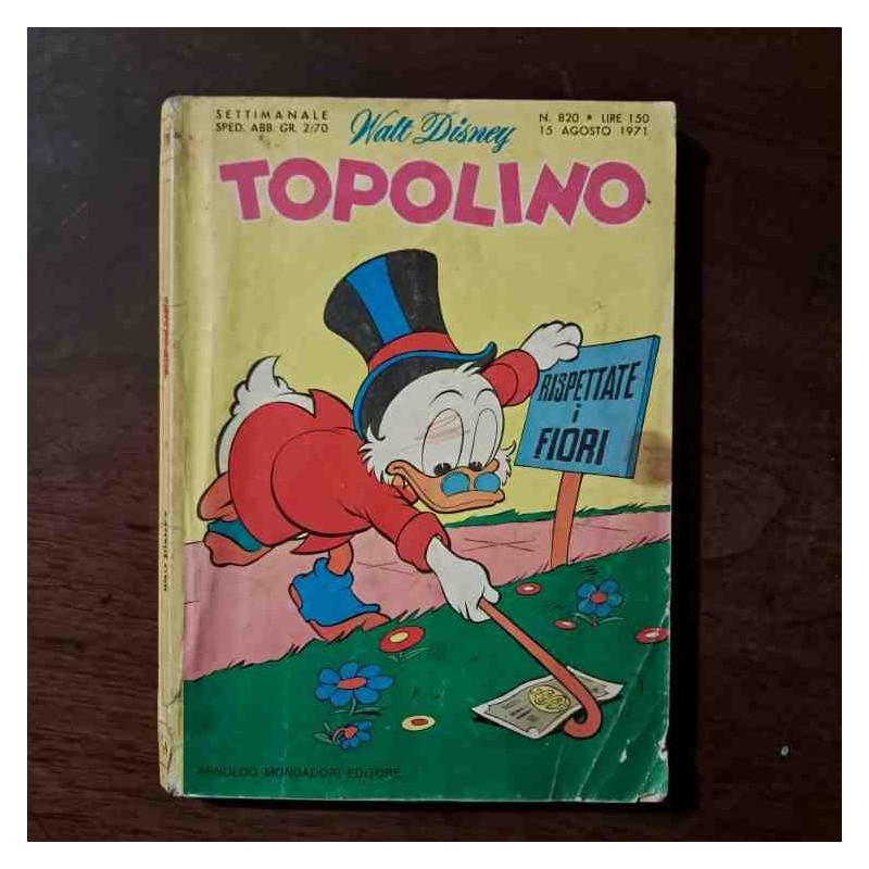 Topolino Libretto n.820 Walt Disney con bollino