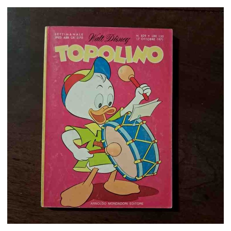 Topolino Libretto n.829 Walt Disney con bollino e cedola