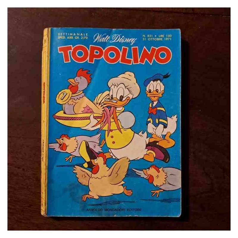 Topolino Libretto n.831 Walt Disney con bollino