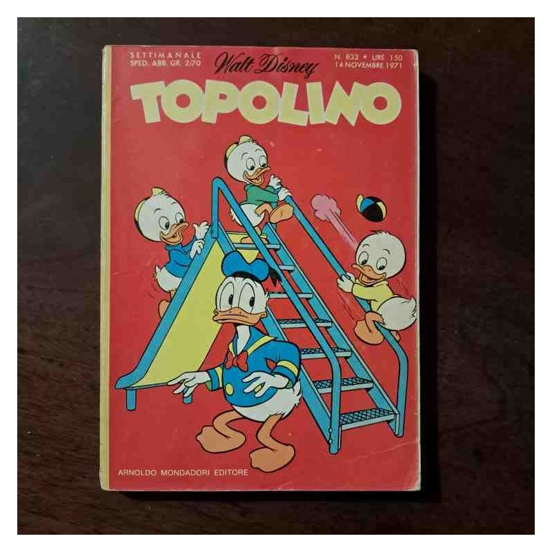 Topolino Libretto n.833 Walt Disney con bollino e cedola