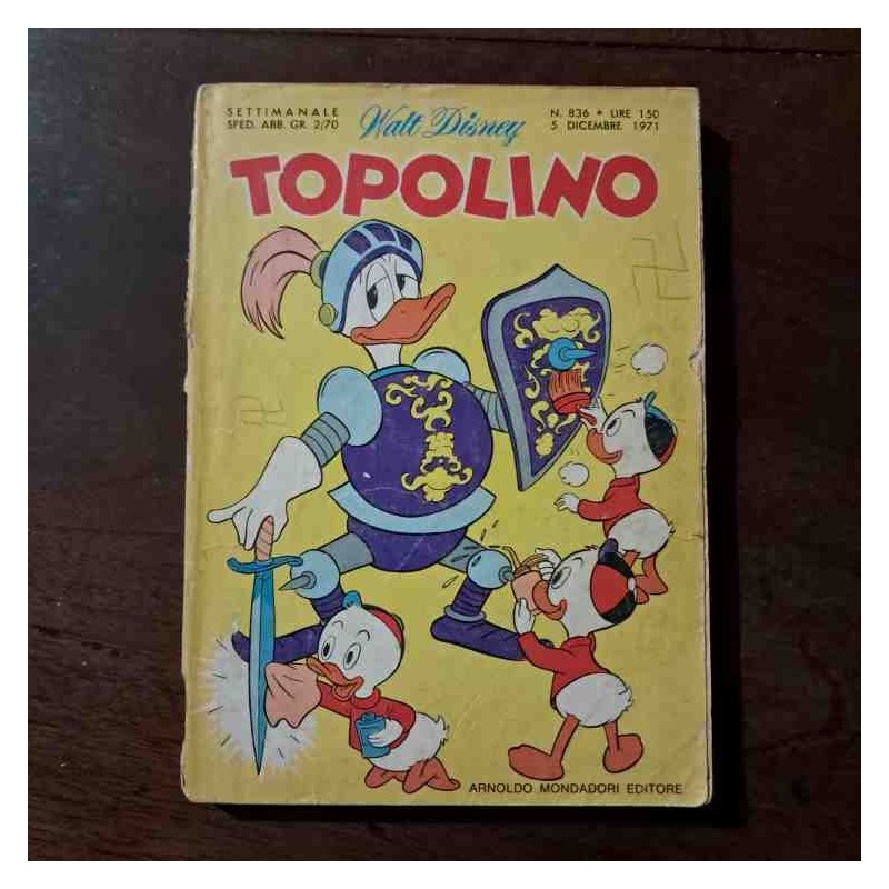 Topolino Libretto n.836 Walt Disney con cedola