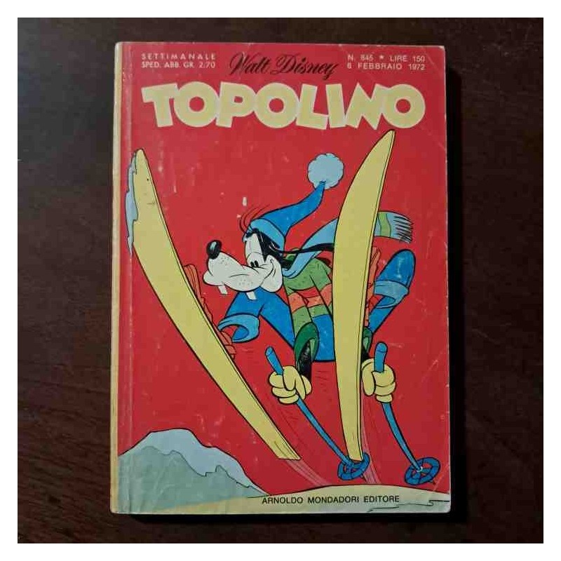 Topolino Libretto n.845 Walt Disney con cedola