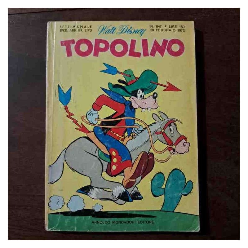 Topolino Libretto n.847 Walt Disney con bollino